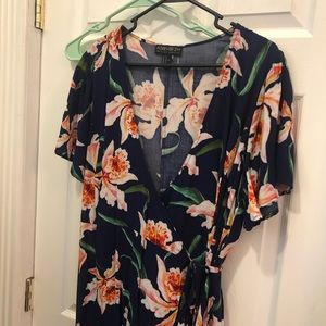 Forever 21 Plus - Floral Full Length Dress